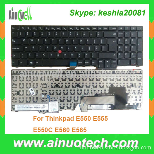 Laptop parts US UK laptop keyboard for Lenovo Thinkpad E550 E555 E550C E560 E565 E530 E430 E431 keyboard for notebook
